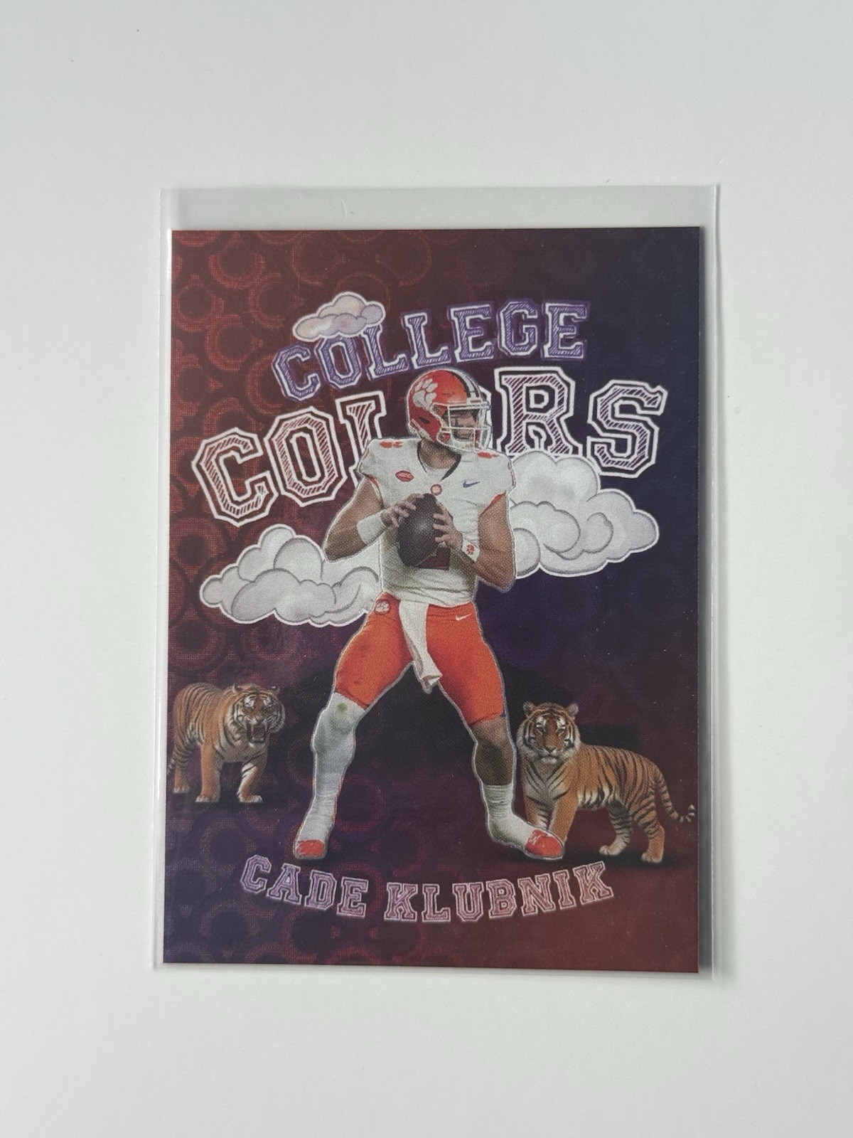Cade Klubnik 2024 Onit Clemson Tigers College Colors Refractor Insert