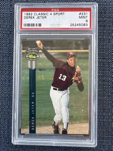 1992 Classic Four Sport Derek Jeter PSA 9 New York Yankees Rookie