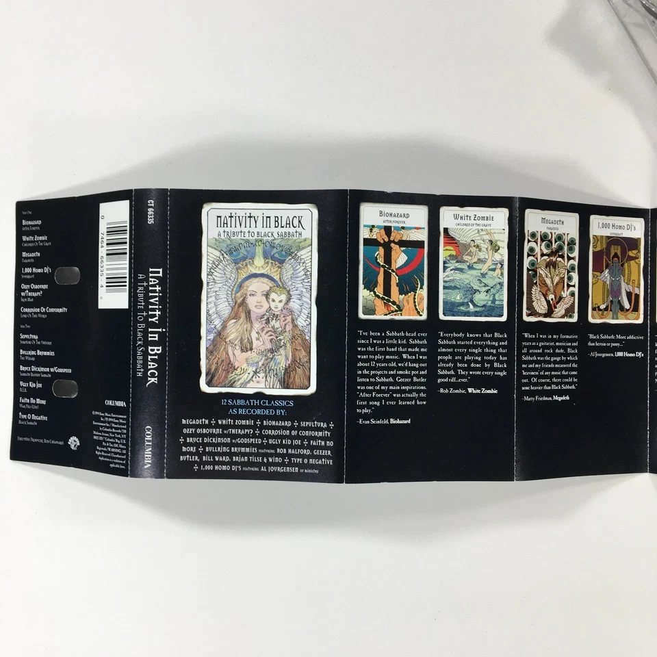 Nativity In Black A Tribute To Black Sabbath Cassette Tape 1994 Heavy Metal Foto 4 de 4