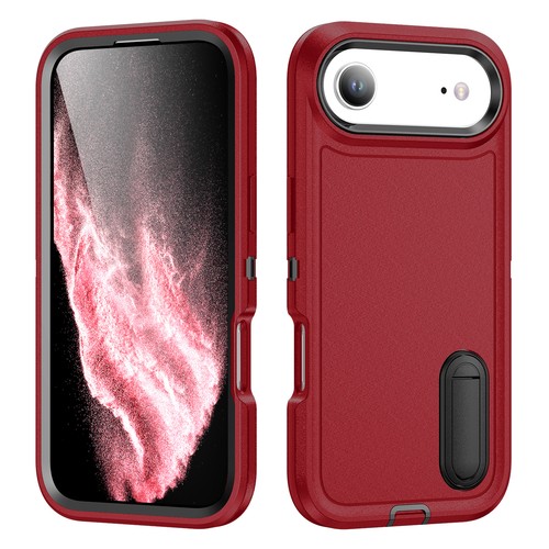 For iPhone 17 Pro Max 16e 15+ 14 13 12 Rubber Stand Case Shockproof Hybrid Cover - Picture 47 of 49