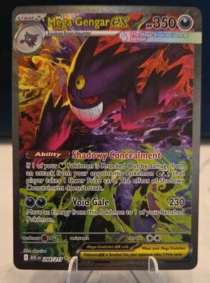 Pokémon TCG - MEGA GENGAR EX 284/217 SIR Ascended Heroes Chase Card