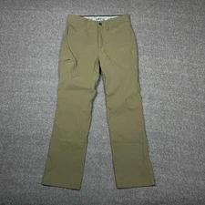 Orvis Hiking Tech Pants Mens 32x32 Olive Green Water Resistant Stretch Outdoor