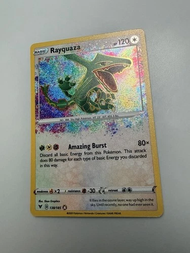 Pokémon TCG Rayquaza 138/185 Ultra Rare Holo NM