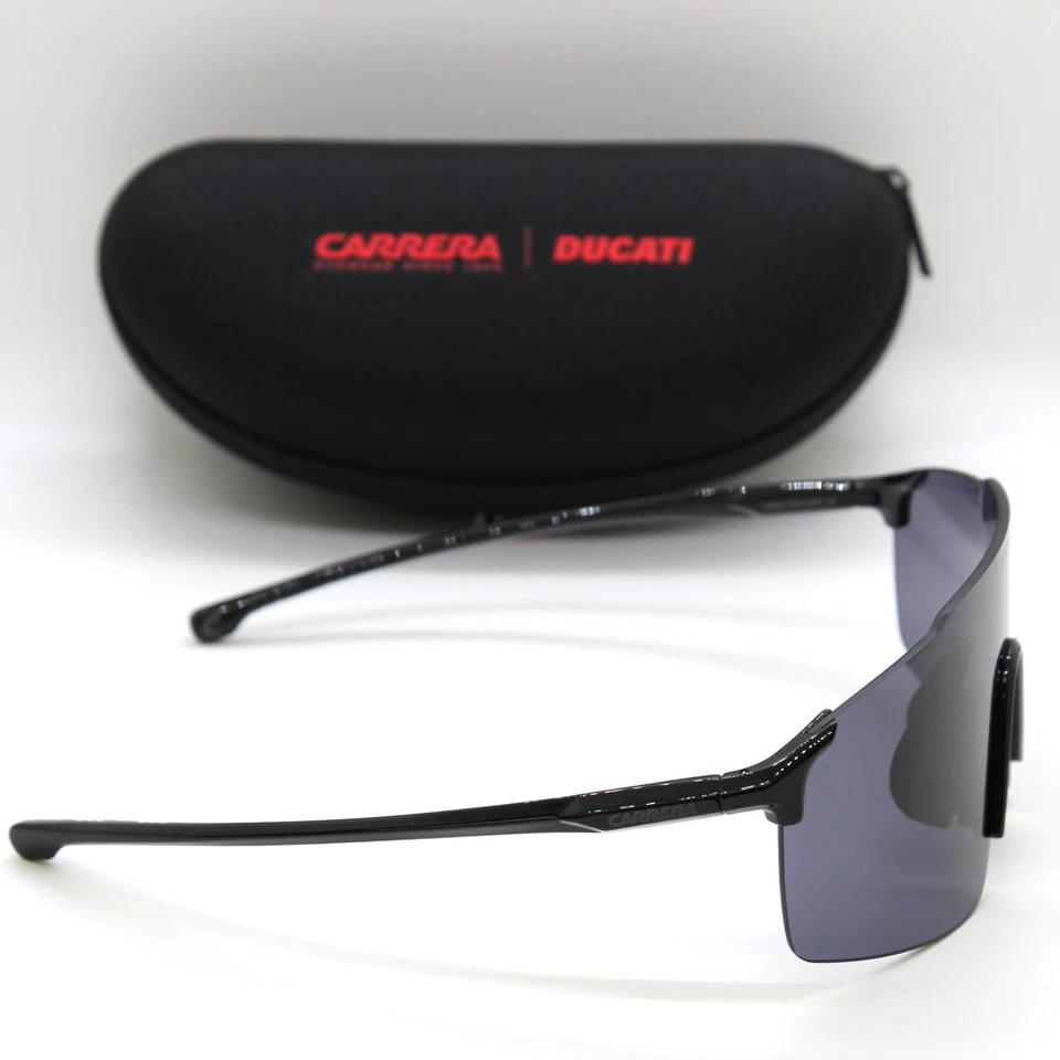 New Carrera CARDUC 033/S Rimless Mask Shield Sunglasses Ducati Black / Grey Lens - Image 3 of 4