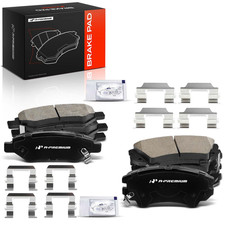 A-Premium Front And Rear Ceramic Brake Pads Set Compatible Chevy Models -