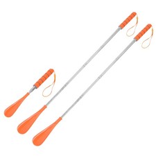 2pcs Shoe Horn 11.8"-28" Long Handle Retractable Telescopic Shoehorn, Orange