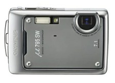 Olympus 795SW Waterproof Digital Camera Dark Silver Compact From Japan