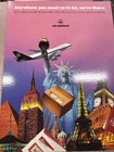 Vintage UPS Air Services Promo Sign 24x18 Cardboard Display Statue of Liberty