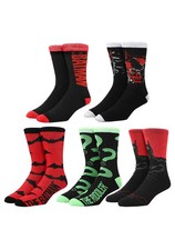 DC Comics The Batman Movie 5-Pack Casual Crew Socks for Men