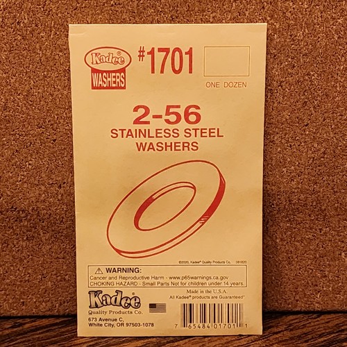 Arandelas metálicas de acero inoxidable Kadee 2-56 1 docena - Kadee 1701 HO | Zustand: New