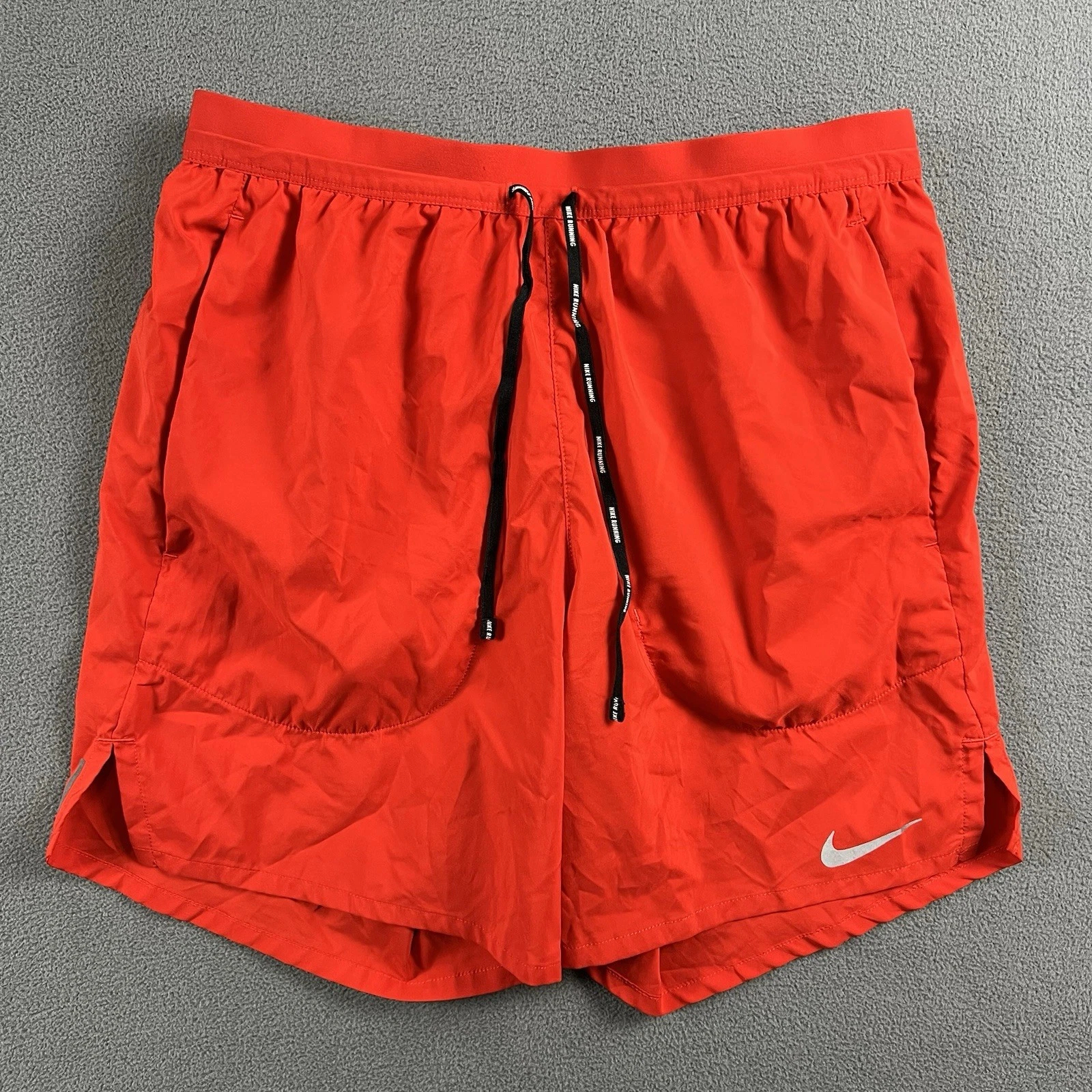 Nike Shorts Mens Small Red Flex Stride Brief Lined 7" Athletic Stretch Pockets