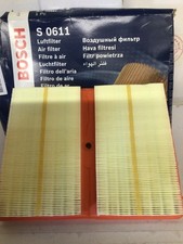 Bosch S0611 Car Air Replacement Filter, Volkswagen, Audi, Skoda, and Seat