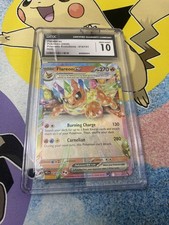 Pokémon TCG CGC 10 GEM MINT Flareon ex 014/131 Prismatic Evolutions Double Rare