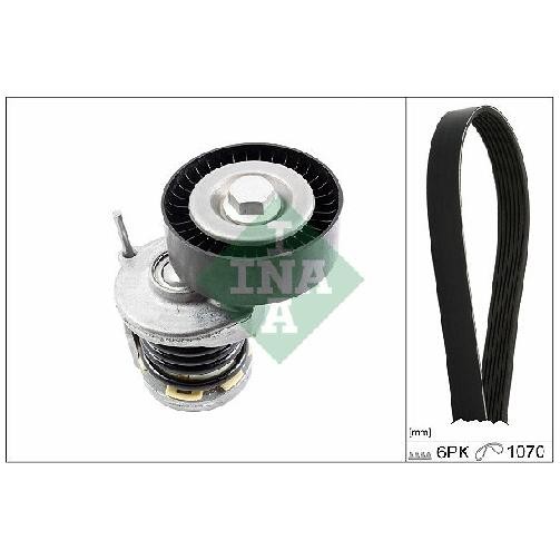 Keilrippenriemensatz FüR Audi A3 8P 1.6 2.0 03 Bis 13 INA AZV Cbab-image