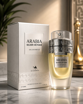 Arabia Silver Vetiver by Le Chameau Eau de Parfum for Men 3.4 oz