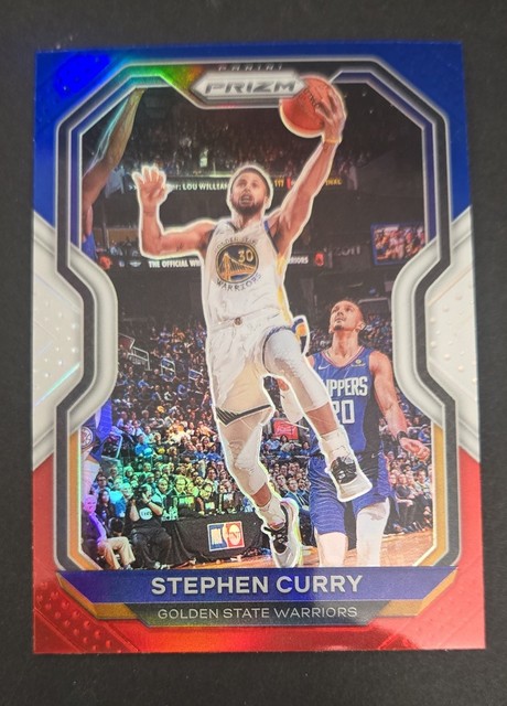 2020-21 Panini Prizm - Stephen Curry #159 Red White & Blue Prizm