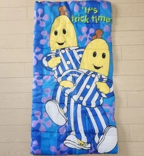 Bananas In Pajamas Sleeping Bag “It’s Trick Time” 1996 28"x54" Double Sided VTG