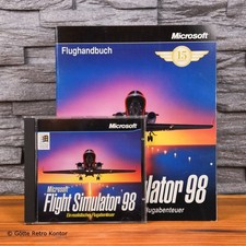 🎮 Microsoft Flight Simulator 98 PC CD in Jewelcase + Manuale ✅ Testato