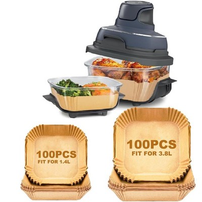 200 Stück Airfryer Backpapier für Ninja CRISPi FN101EUGY, Hitzebeständig Anti...