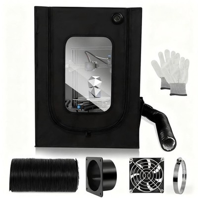 3D Printer Enclosure Tent with Ventilation System & Transparent Windows，Fireproo