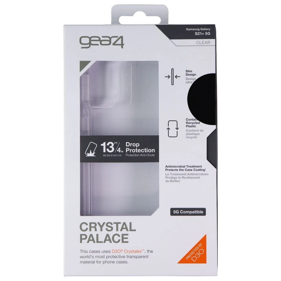Funda rígida ZAGG Crystal Palace para Samsung Galaxy (S21+) 5G - Transparente Foto 4 de 4