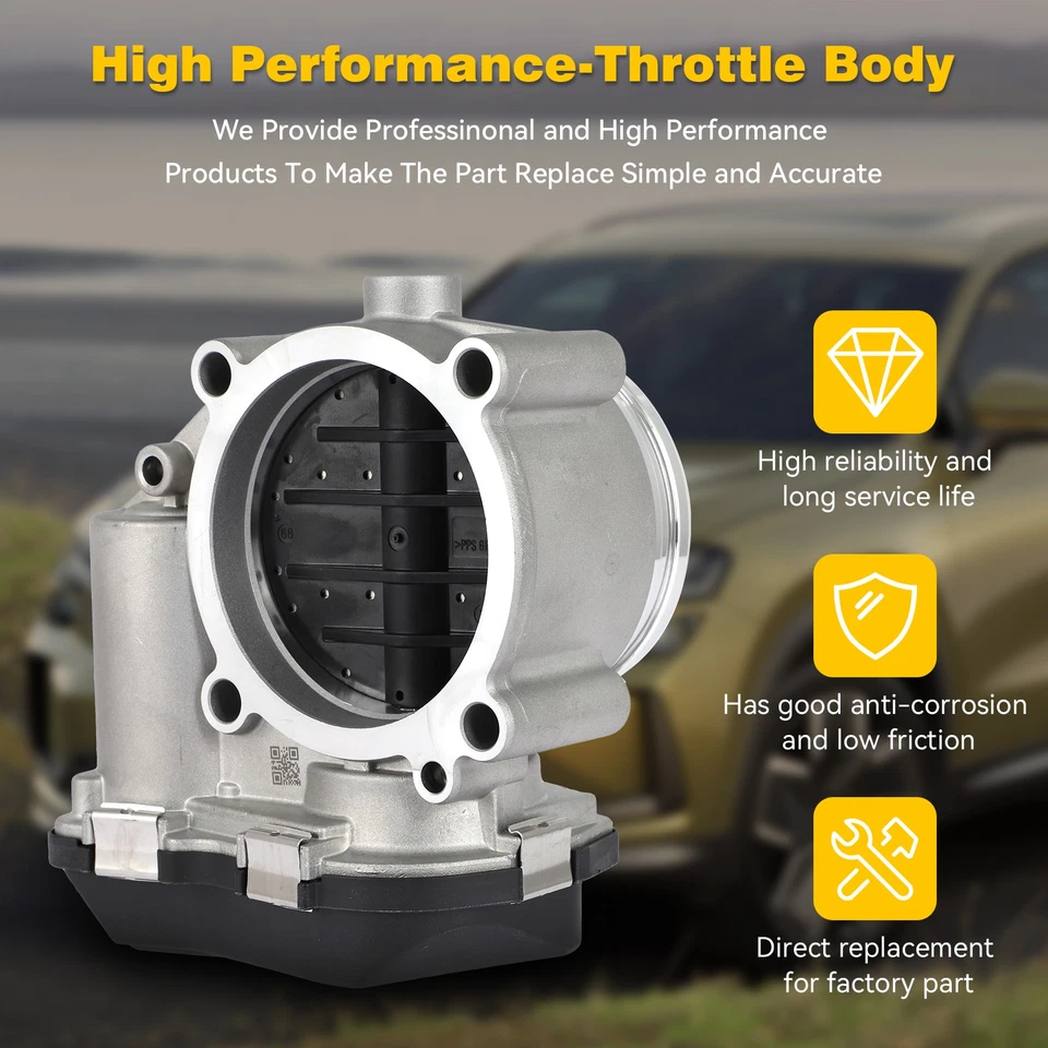 For Audi A4 A5 A6 A7 A8 Quattro S4 S5 SQ5 Q5 Q7 VW Touareg 3.0L Throttle Body - Image 2 of 4