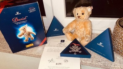 STEIFF Teddybär Swarovski Daniel limitiert 2004 Steiff Mohair