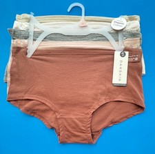 48 5pack Size M,L,XL DANSKIN DS3529 Organic Cotton Boyshorts Panties Solid NWT