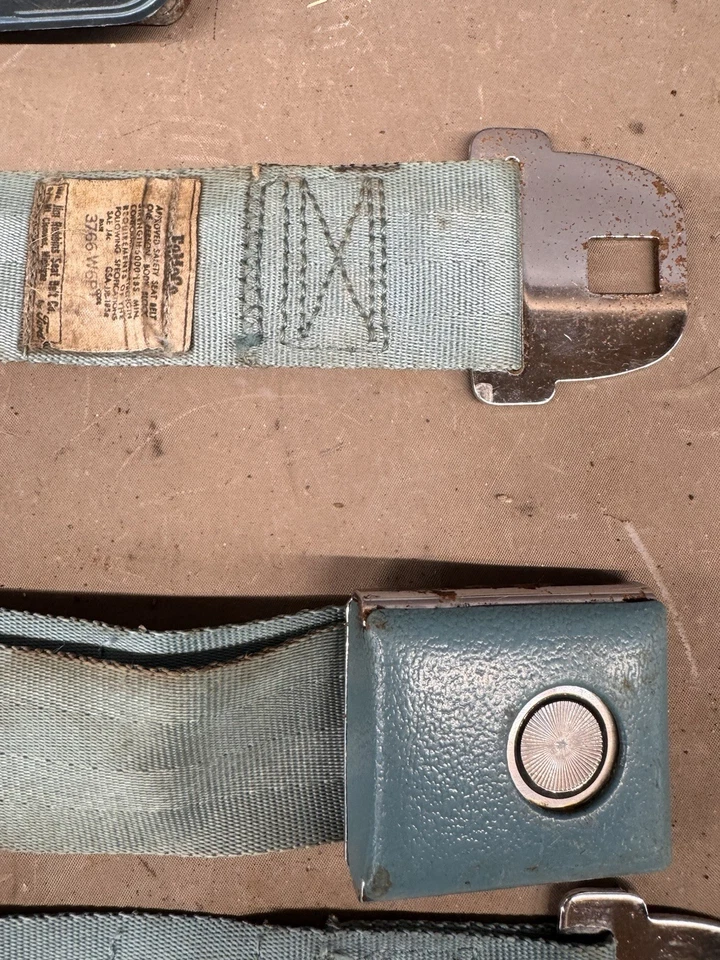 Seat Belts Galaxie Custom 500 Ford 1967 1968 Mustang Falcon Fairlane Torino 1966 - Image 4 of 4