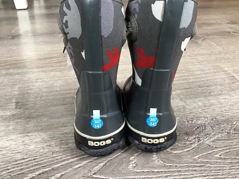 BOGS Boots Toddler Size 7 Classic Polar Bear Trim Pull On Snow Boots 78612-074 - Image 3 of 4