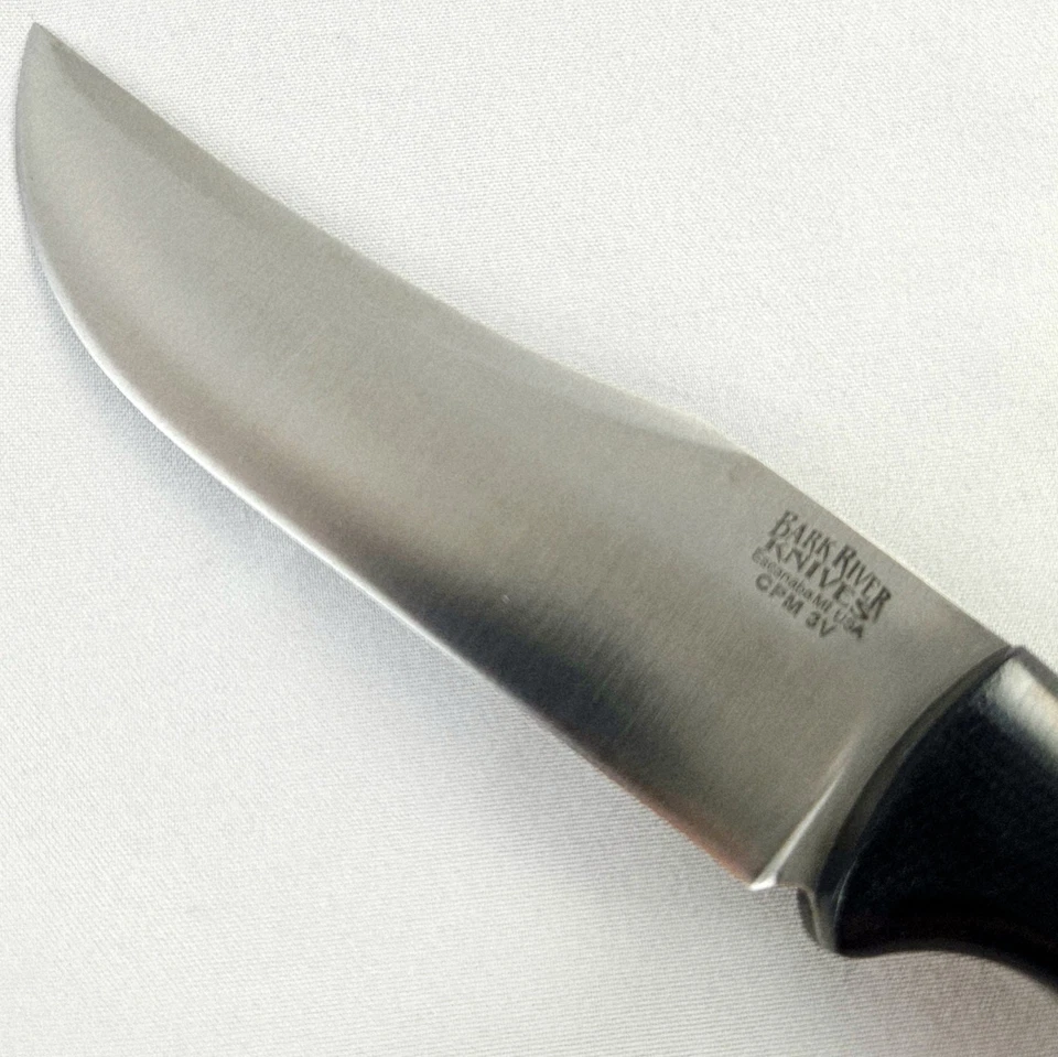 Bark River Knives Fox River Ext 2 LT Hunter CPM 3V- 黑色帆布 Micarta - 全新 — 第 3/4 张图片