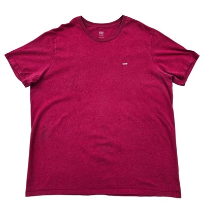 Levi's Herren T-Hemd weinrot Rundhals Größe XL - Bild 1 von 4