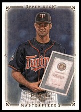 2008 Upper Deck Masterpieces Joe Mauer Minnesota Twins #50