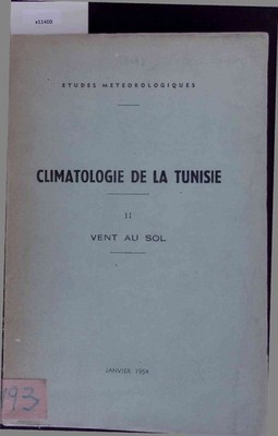 Climatologie de la Tunisie. Vent au Sol. II
