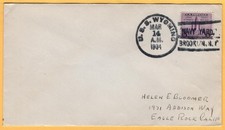 USS Wyoming Ex-BB 32 March 14 1934 KB: Navy Yard Brooklyn NY