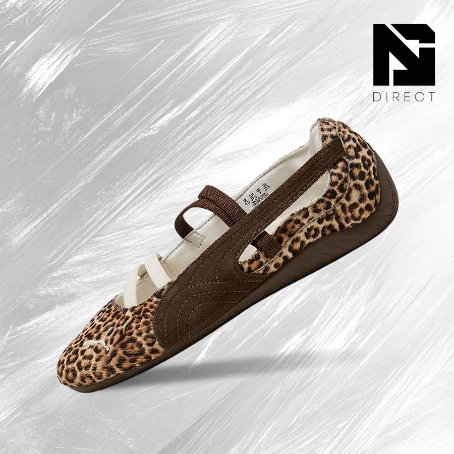 Puma Speedcat Ballet Wild Leopard Pony Hair 406689-01 Womens New