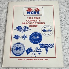 1953-1972 Corvette Specifications Guide By Ncrs.