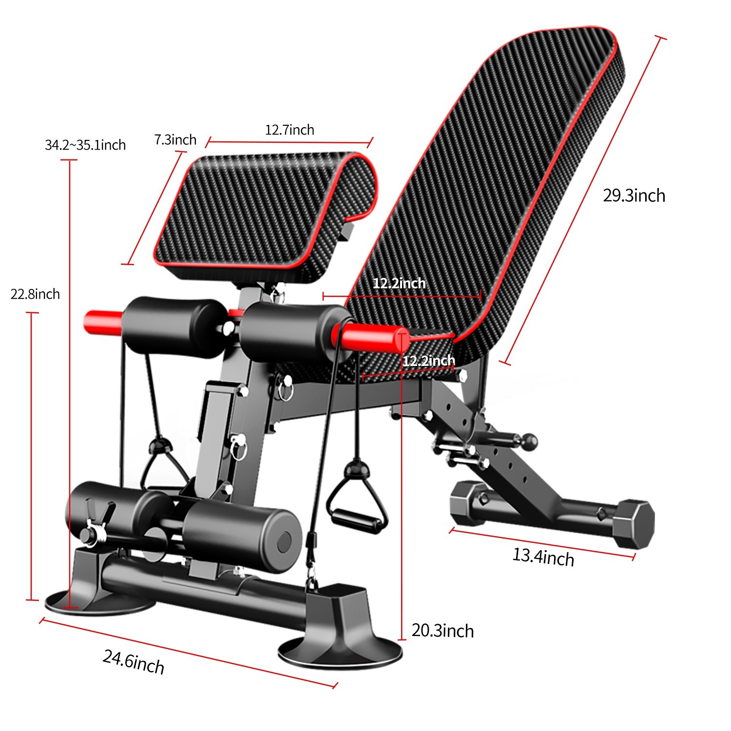 Power Tower Dip Station Pull Up Bar Adjustable Height Home Gym Fitness Equipment