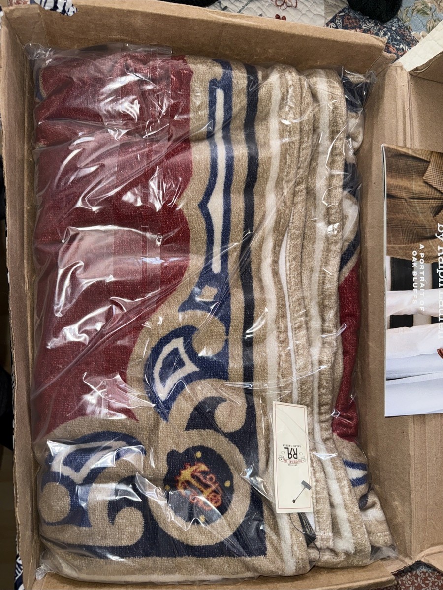 値下げしました！RRL ビーチタオル　ブランケット Ralph Lauren Double RL Shield Graphic Beach Towel | eBay