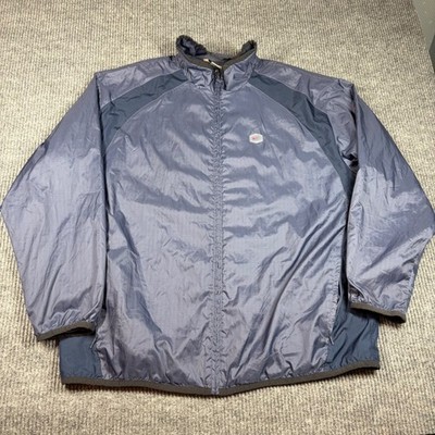 Vintage Nike Jacket Men's XL Air Max TN Windbreaker Blue Full Zip Mesh Lined