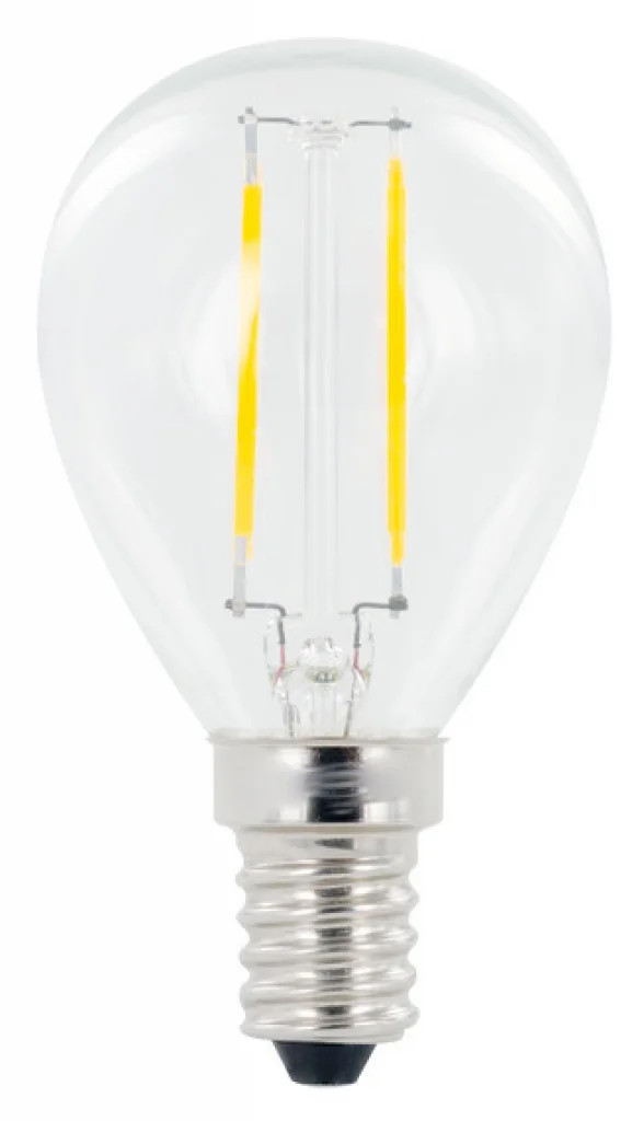 Clear 2w Filament LED Golf Ball Non Dimmable 4000K E14 250lm =25w Integral