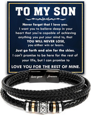 To My Son Bracelet from Mom, Son Gift from Dad, Christmas Graduation Wedding Bir