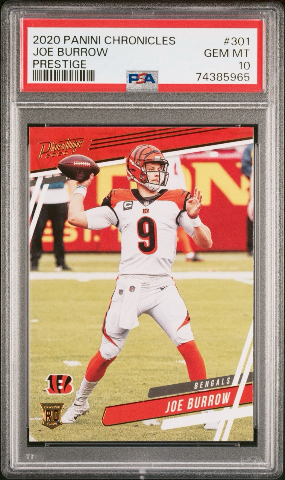 Joe Burrow Panini Chronicles Prestige #301 Base