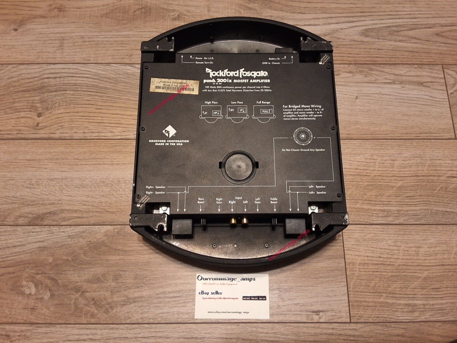 Rockford Fosgate PUNCH 200ix DSM Car Audio Amplifier 🇺🇸 OLD SCHOOL