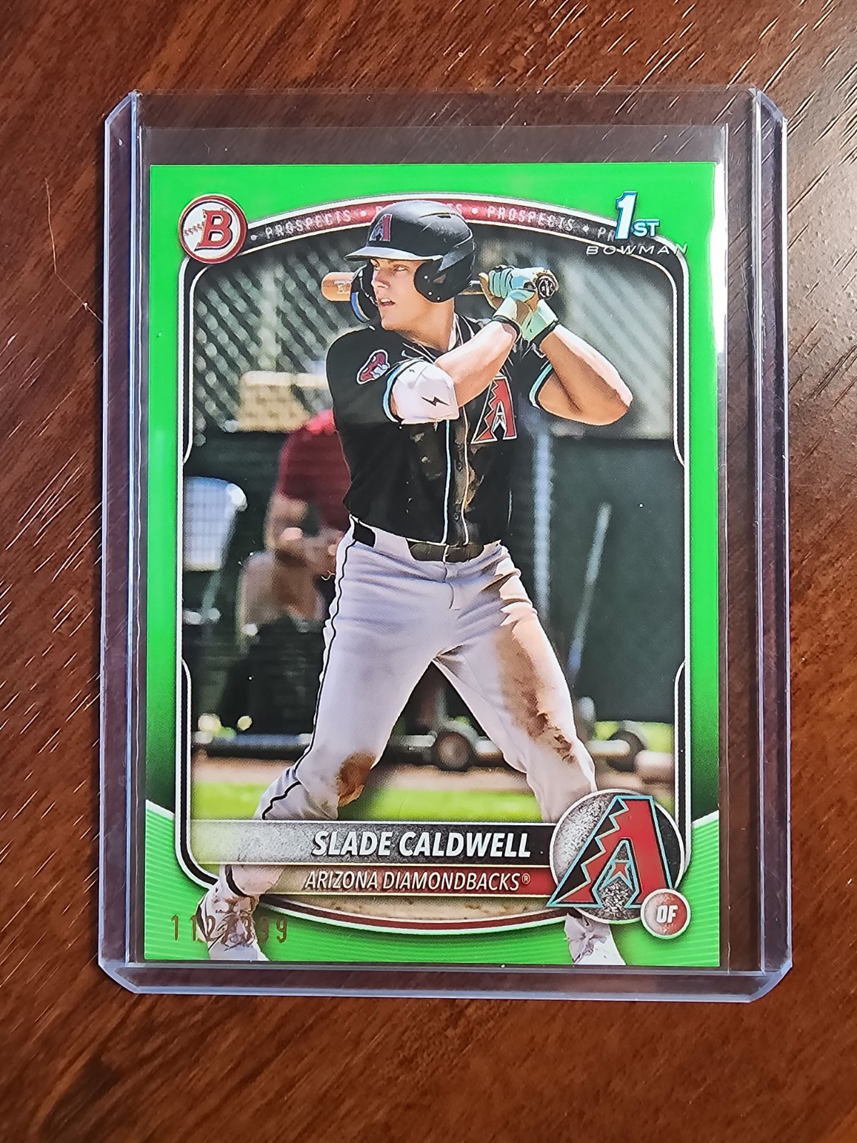 2025 Bowman - Slade Caldwell - Neon Green /399 - #BP-21 - Bowman 1st - Arizona