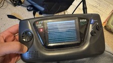Saga Game Gear Console - Working But Screen Display Faulty with Sonic game