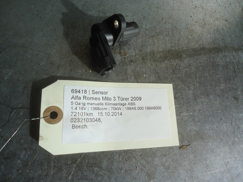 Alfa Romeo Mito Sensor 0232103048 1.4 16V 70kW 199A6.000 199A6000 69418