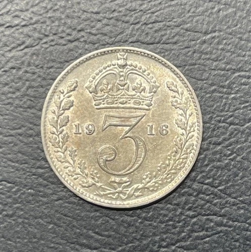 1916 George V Threepence — photo from the most recent tracked eBay sale