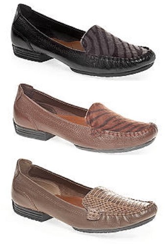 Mocasines de cuero suave/cabello poni marrón trampas desnudas cepillo ADANA, $79 - Imagen 8 de 8