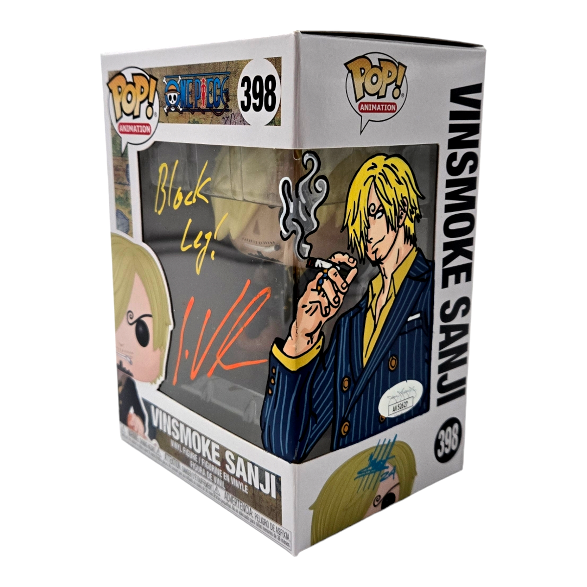 家具 sanji Vinsmoke Sanji Signed Funko Pop One Piece Art Remarque